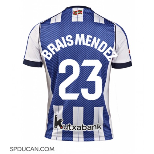 Muški Nogometni Dres Real Sociedad Brais Mendez #23 Domaci 2025-26 Kratak Rukav
